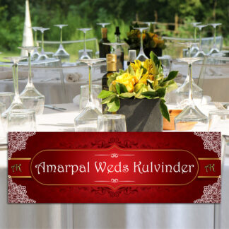 Personalised outdoor banner