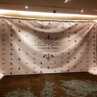 personalised backdrop