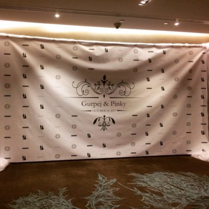 personalised backdrop